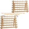 New 2X60 Spools Wooden Eco-friendly Sustainable Thread Rack Embroidery Quilting Sewing Tools Organizer Hanging Hooks for Living