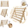 New 2X60 Spools Wooden Eco-friendly Sustainable Thread Rack Embroidery Quilting Sewing Tools Organizer Hanging Hooks for Living