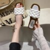 New Fashion Summer Outdoor Flat Sandal for Women Girls Korean Style Open Toe Beach Shoes Casual Daily Shopping Slipper Platform