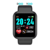 New Y68 D20 Smart Watch for Men Women IP67 Blood Pressure Fitness Tracker Bracelet Android IOS Compatible Smart Clock Square