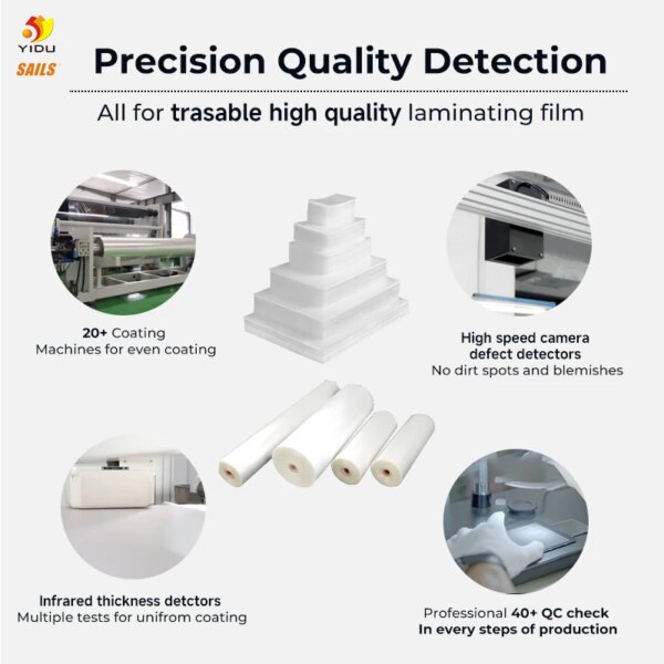 OEM Glossy Laminating Film A4 125Mic Lamination Pouch Film 55mic Laminating Pouches Anti Static Lamination Sheets