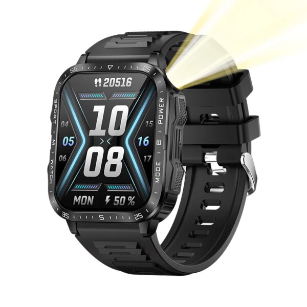 Outdoor Sports Smart Watch KT79 Large Screen With Strong Light 3ATM Waterproof 430mAh Large Battery Custom Smartwatch 2025
