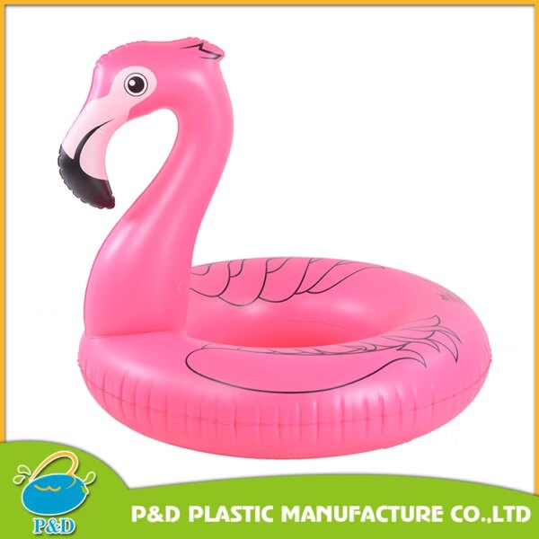 Pink Flamingo Inflatable Ride on Beach Inflatable Pool Float Tube Swimming Pool Toy Kid Adult Swim Ring