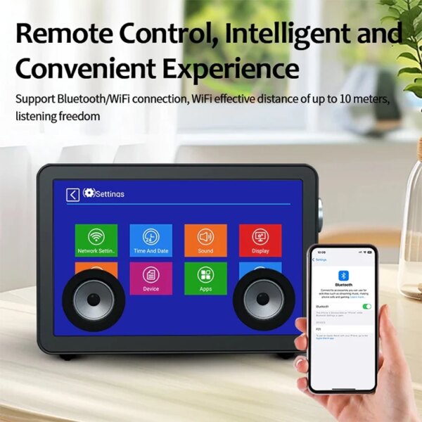 Professional Karaoke Experience Mini USB Speaker Indoor Subwoofer with 19.5 Transparent LCD Display LED & LCD TVs Genre Speaker