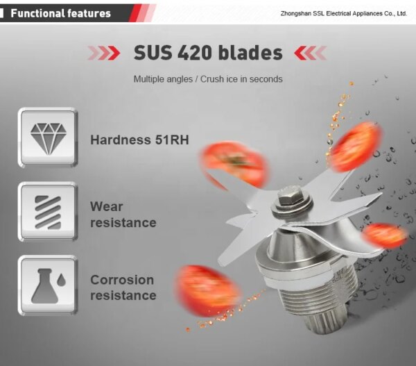 Professional Restaurant Juicer Blender Chopped Ice Heavy Duty Commercial Blender for Catering Industry