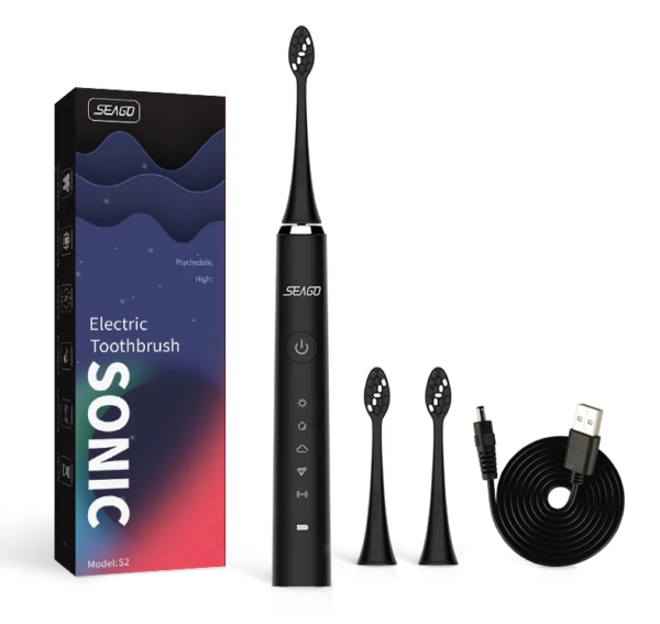 SG972D China Manufacturer IPX7 40,000 Strokes Automatic Rechargeable Sonic Electronic Electric Toothbrush