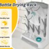 Space Saving Baby Bottle Drying Rack Vertical Standing Bottle Dryer Rack Holder for Countertop