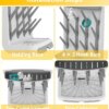 Space Saving Baby Bottle Drying Rack Vertical Standing Bottle Dryer Rack Holder for Countertop