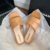 Summer New Women's Outer Slippers Casual Soft Comfortable Heel Sandals Fashionable Beach One-Line Women's Slippers Ladies Shoes