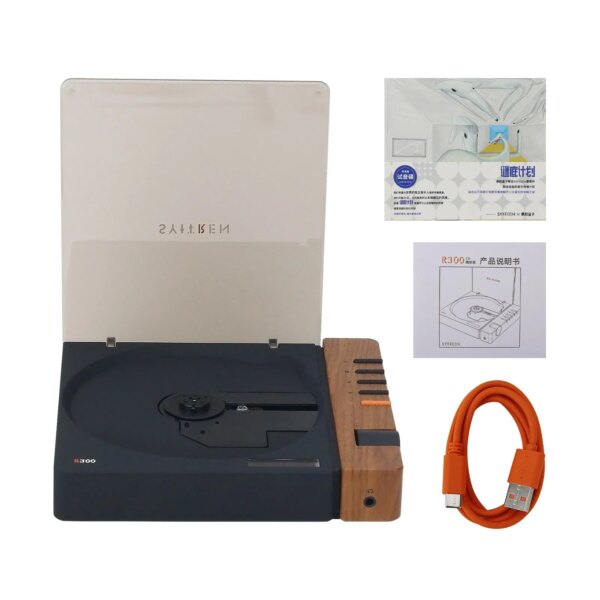 Syitren R300 Wooden Black Version CD Player High Quality BT Audio Player Support for CD/CD-R/CD-RW