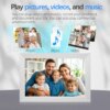 Wholesale 10 Inch Video Player Devices Electronic Picture Album Calendar Clock with Alarm Clock Touch Screen Digital Photo Frame