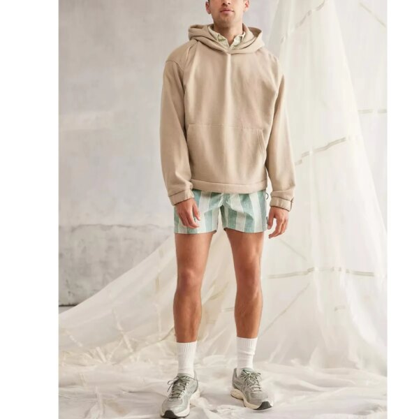 Wholesale Custom Pattern Printing Hoodies Terry Cotton Polyester Hem Cropped Boxy Blank Hoodies