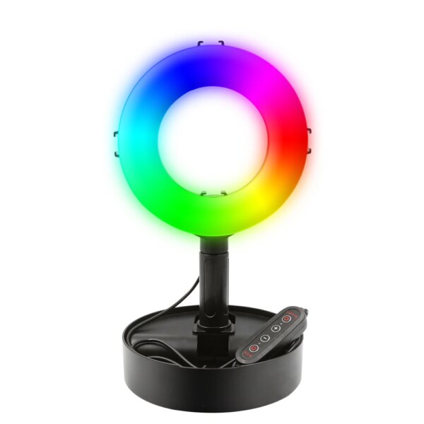 Wholesale Selfie Foldable Makeup 6Inch RGB Led Circle Light Ring Fill Light With Tripod Stand