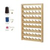 Wooden Thread Holder Sewing and Embroidery Thread Rack and Organizer Thread Rack for Sewing with Hanging Hooks