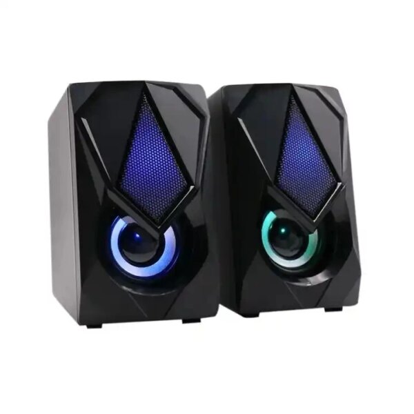 X2 Mini 2.0 RGB LED Lighting Speaker Colorful AUX USB Gamer Accessories for PC Computer