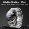 Yesido 1.43' AMOLED Screen 3ATM Phone Calling Rotating Control Magnetic Charging Zinc Alloy Smart Watch IO34