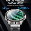 Yesido 1.43' AMOLED Screen 3ATM Phone Calling Rotating Control Magnetic Charging Zinc Alloy Smart Watch IO34