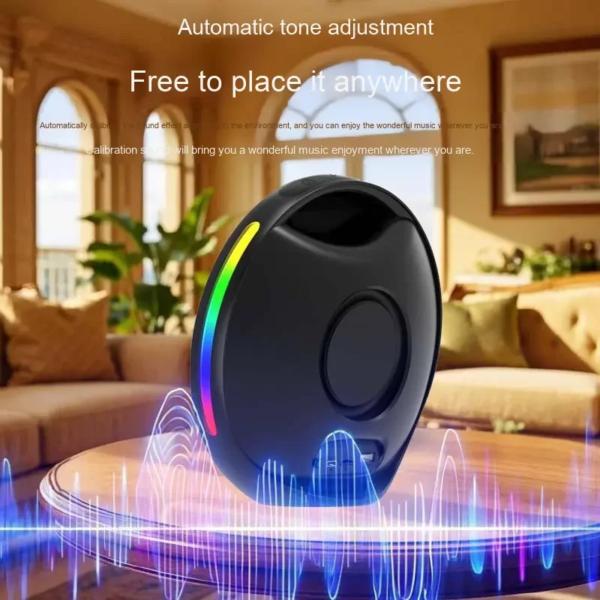 2025 Latest Smart Home Theater High-Quality Wireless Stereo Desktop Speaker with RGB LED, 10-30W Output, and App Touch Control