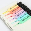 GXIN G-342-6P OEM support logo highlighter pen set pastel 6 color stationery set highlighter marker pen kids highlight pen
