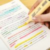 GXIN G-342-6P OEM support logo highlighter pen set pastel 6 color stationery set highlighter marker pen kids highlight pen