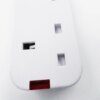 Hot Sell White 13A 3-6 Outlet Power Electrical King British UK Standard Extension Socket With Light