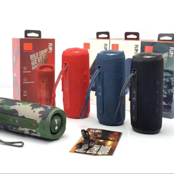 J. BL FLIP6 Compact Wireless Speaker with LED Lights and USB Connectivity for Outdoor Activities